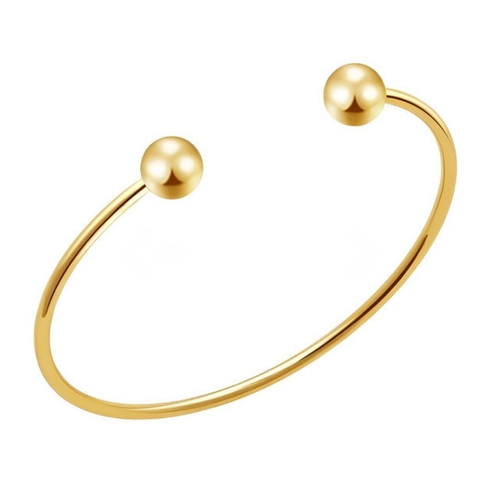 Brand New Linx Gold Open Bangle Cuff Charm Bracelet